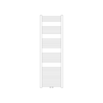 Termoarredo idraulico modello Bolzano 1600x750 dritto con attacchi centrali 50 mm - Bianco by CeramicStore | Lo specialista del tuo bagno