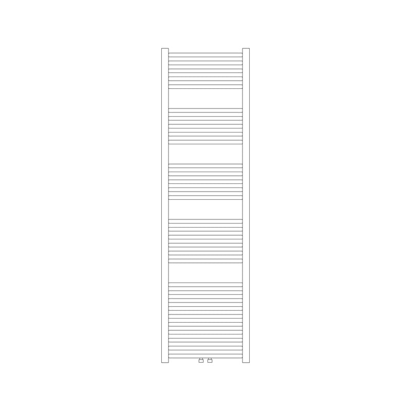 Termoarredo idraulico modello Bolzano 1785x600 dritto con attacchi centrali 50 mm - Bianco by CeramicStore | Lo specialista del tuo bagno