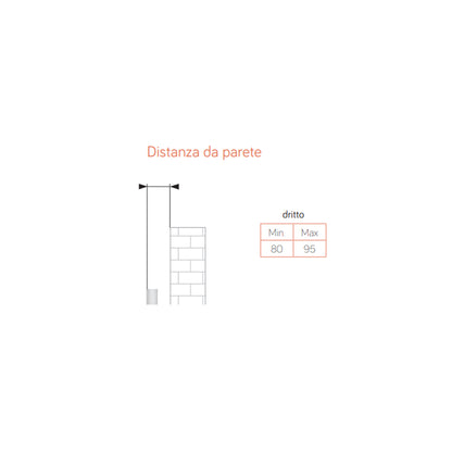 Termoarredo idraulico modello Bolzano 1785x750 dritto con attacchi centrali 50 mm - Bianco by CeramicStore | Lo specialista del tuo bagno