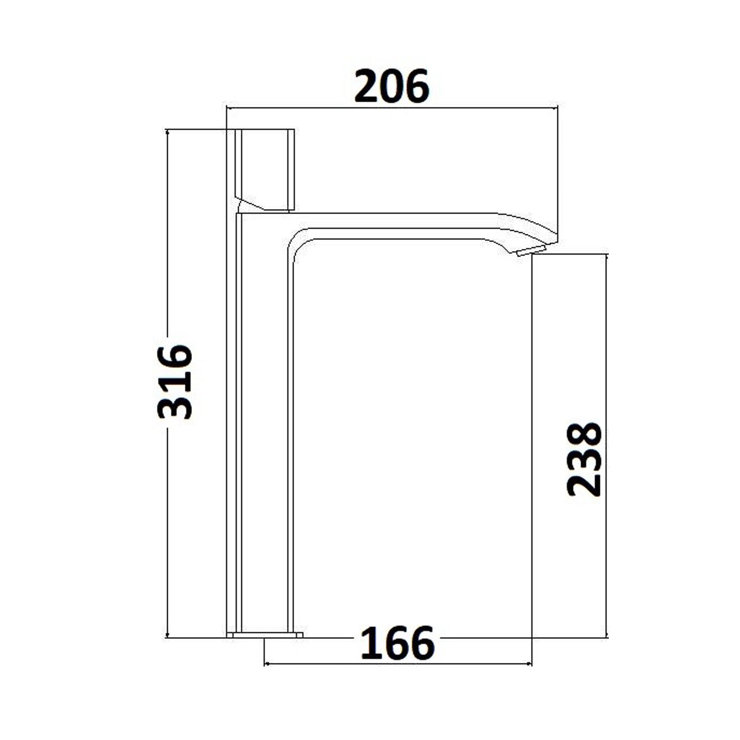 Miscelatore lavabo alto serie Ice in ottone cromato by CeramicStore | Lo specialista del tuo bagno