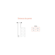 Termoarredo idraulico modello Bolzano 1785x600 dritto con attacchi centrali 50 mm - Cromo by CeramicStore | Lo specialista del tuo bagno