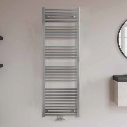 Termoarredo idraulico modello Bolzano 1785x600 dritto con attacchi centrali 50 mm - Cromo by CeramicStore | Lo specialista del tuo bagno
