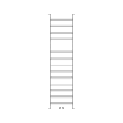 Termoarredo idraulico modello Bolzano 1785x600 dritto con attacchi centrali 50 mm - Cromo by CeramicStore | Lo specialista del tuo bagno