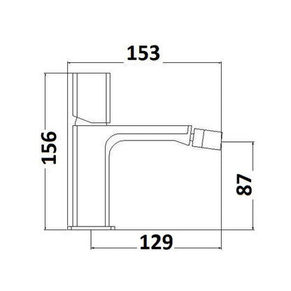 Coppia di miscelatori per lavabo e bidet serie Ice in ottone cromato by CeramicStore | Lo specialista del tuo bagno