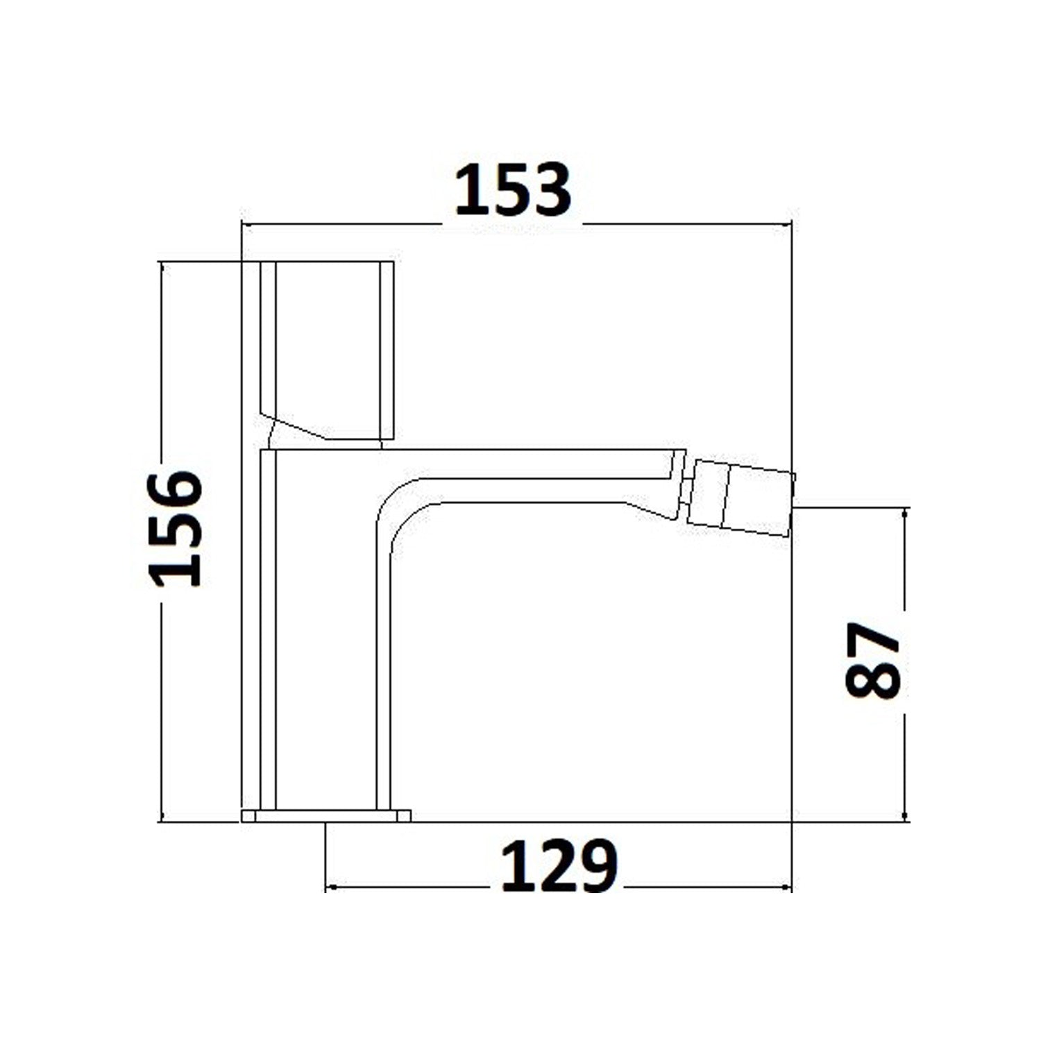 Coppia di miscelatori per lavabo alto e bidet serie Ice in ottone cromato by CeramicStore | Lo specialista del tuo bagno