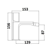 Coppia di miscelatori per lavabo alto e bidet serie Ice in ottone cromato by CeramicStore | Lo specialista del tuo bagno