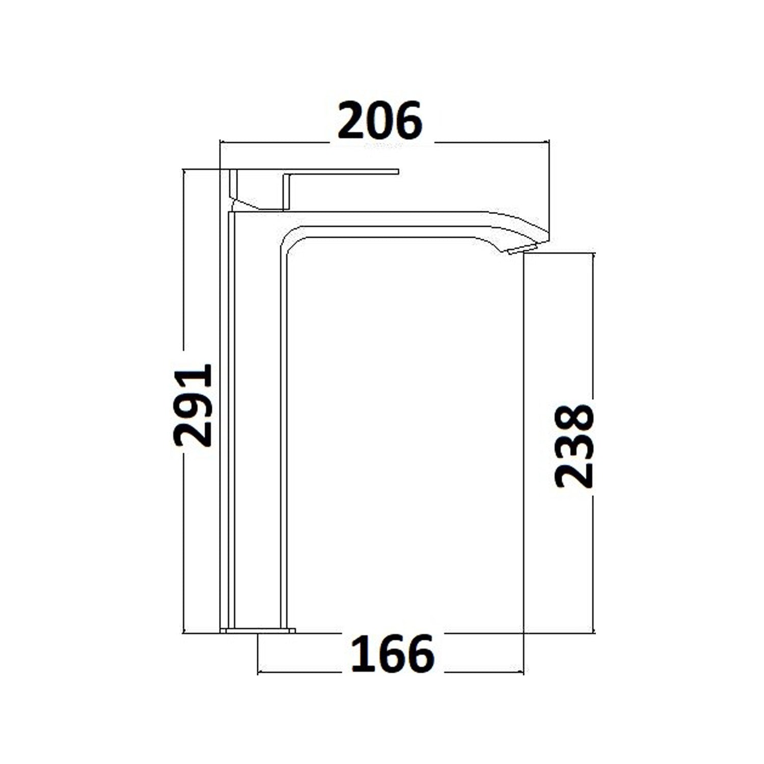 Miscelatore lavabo alto serie Fire in ottone cromato by CeramicStore | Lo specialista del tuo bagno