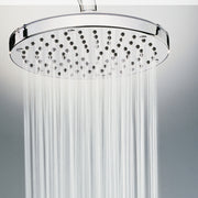 Soffione doccia con braccio Bossini Oki cromato diametro 200 mm con braccio da 300 mm by CeramicStore | Lo specialista del tuo bagno