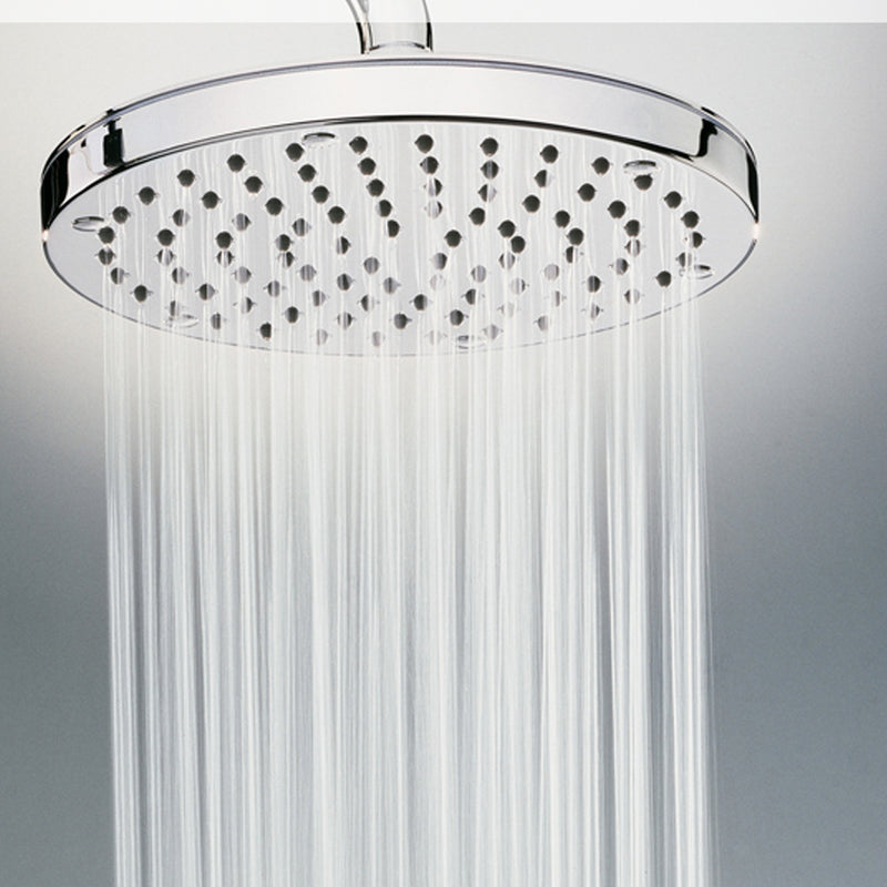 Soffione doccia con braccio Bossini Oki cromato diametro 200 mm con braccio da 300 mm by CeramicStore | Lo specialista del tuo bagno