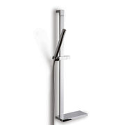 Asta saliscendi per doccia con tubo rettangolare in ottone cromato Lineabeta Docia by CeramicStore | Lo specialista del tuo bagno