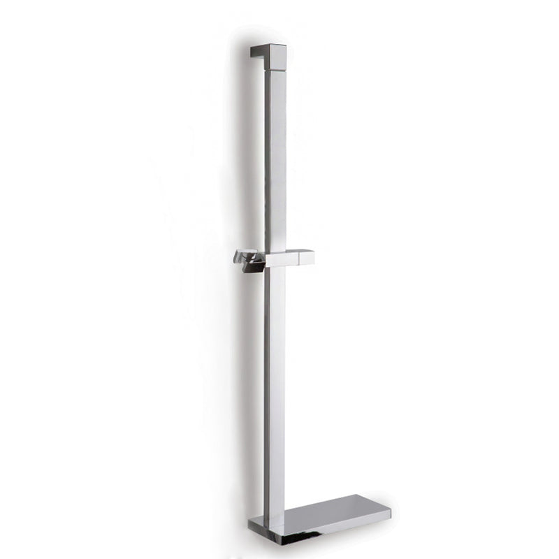 Asta saliscendi per doccia con tubo rettangolare in ottone cromato Lineabeta Docia by CeramicStore | Lo specialista del tuo bagno