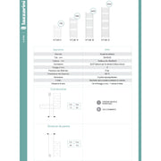 Termoarredo scaldasalviette Lazzarini Capri 1703x500 interasse 450 Cromato by CeramicStore | Lo specialista del tuo bagno