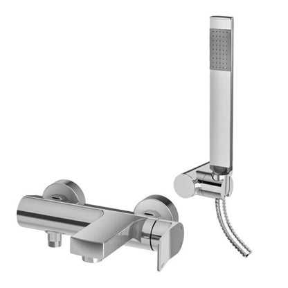Set miscelatori lavabo alto bidet e vasca con doccino in ottone modello Tilt Paffoni cromato by CeramicStore | Lo specialista del tuo bagno