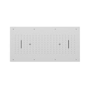 Soffione Stardust 100x50cm in acciaio con anticalcare e 3 getti by CeramicStore | Lo specialista del tuo bagno