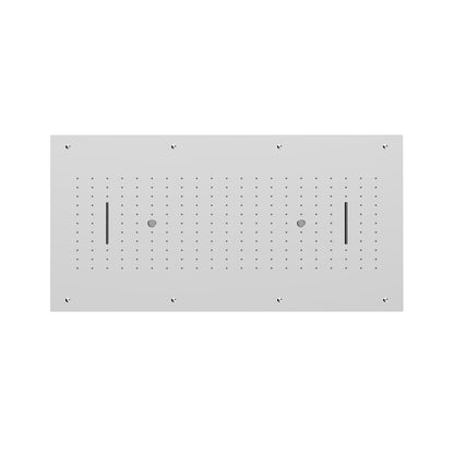 Soffione Stardust 100x50cm in acciaio con anticalcare e 3 getti by CeramicStore | Lo specialista del tuo bagno