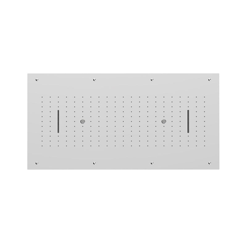 Soffione Stardust 100x50cm in acciaio con anticalcare e 3 getti by CeramicStore | Lo specialista del tuo bagno