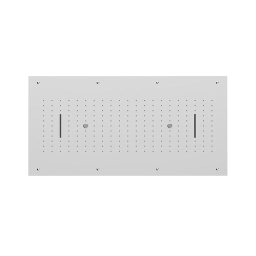 Soffione Stardust 100x50cm in acciaio con anticalcare e 3 getti by CeramicStore | Lo specialista del tuo bagno