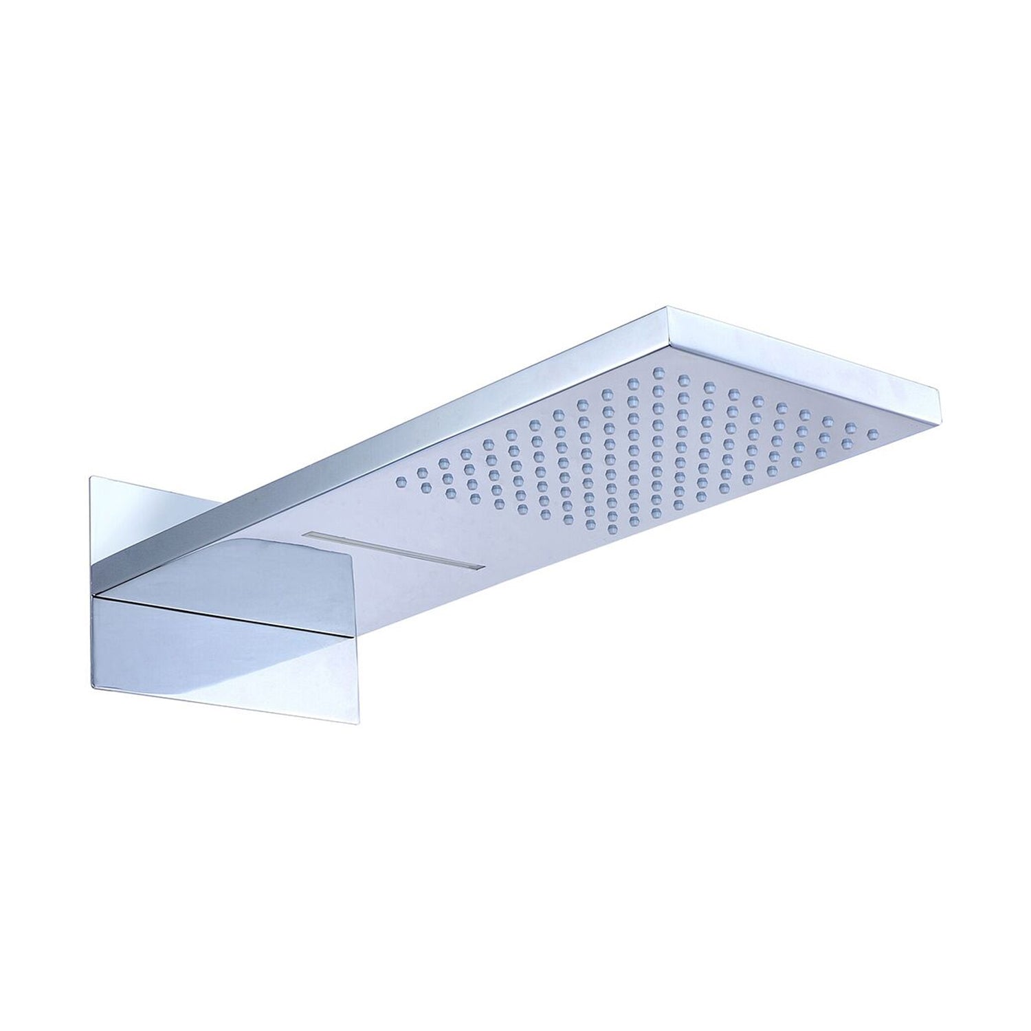 Soffione Helsinki 55x23cm in acciaio con getto a pioggia e cascata by CeramicStore | Lo specialista del tuo bagno