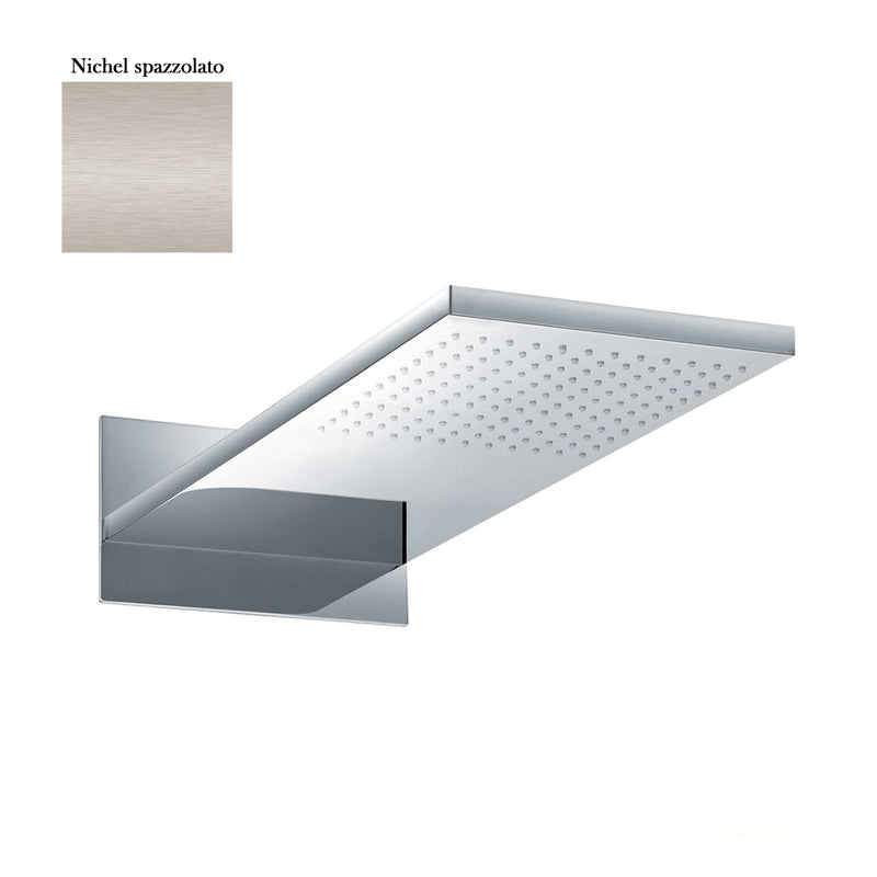Soffione Stockholm 55x23cm con 2 getti e ispezionabile nichel by CeramicStore | Lo specialista del tuo bagno