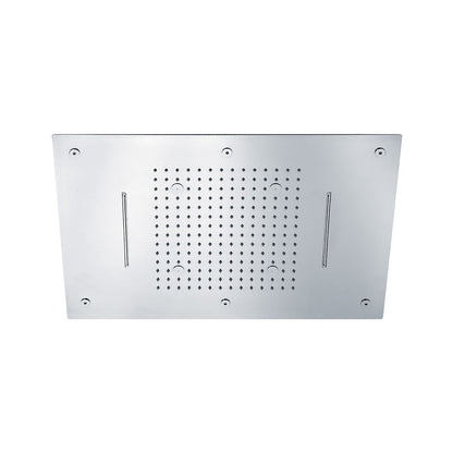 Soffione Sky 60x40cm in acciaio con anticalcare e 3 getti by CeramicStore | Lo specialista del tuo bagno