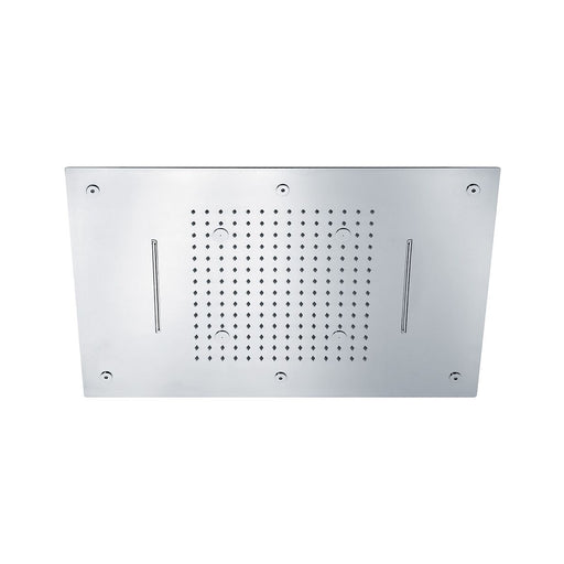 Soffione Sky 60x40cm in acciaio con anticalcare e 3 getti by CeramicStore | Lo specialista del tuo bagno