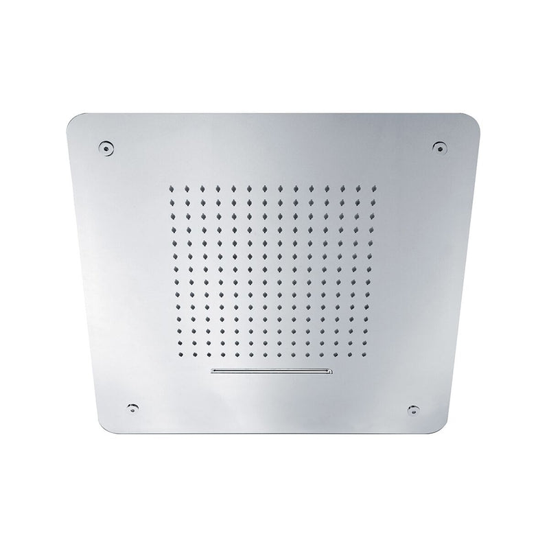 Soffione Cosmo 50cm in acciaio con anticalcare e 2 getti by CeramicStore | Lo specialista del tuo bagno