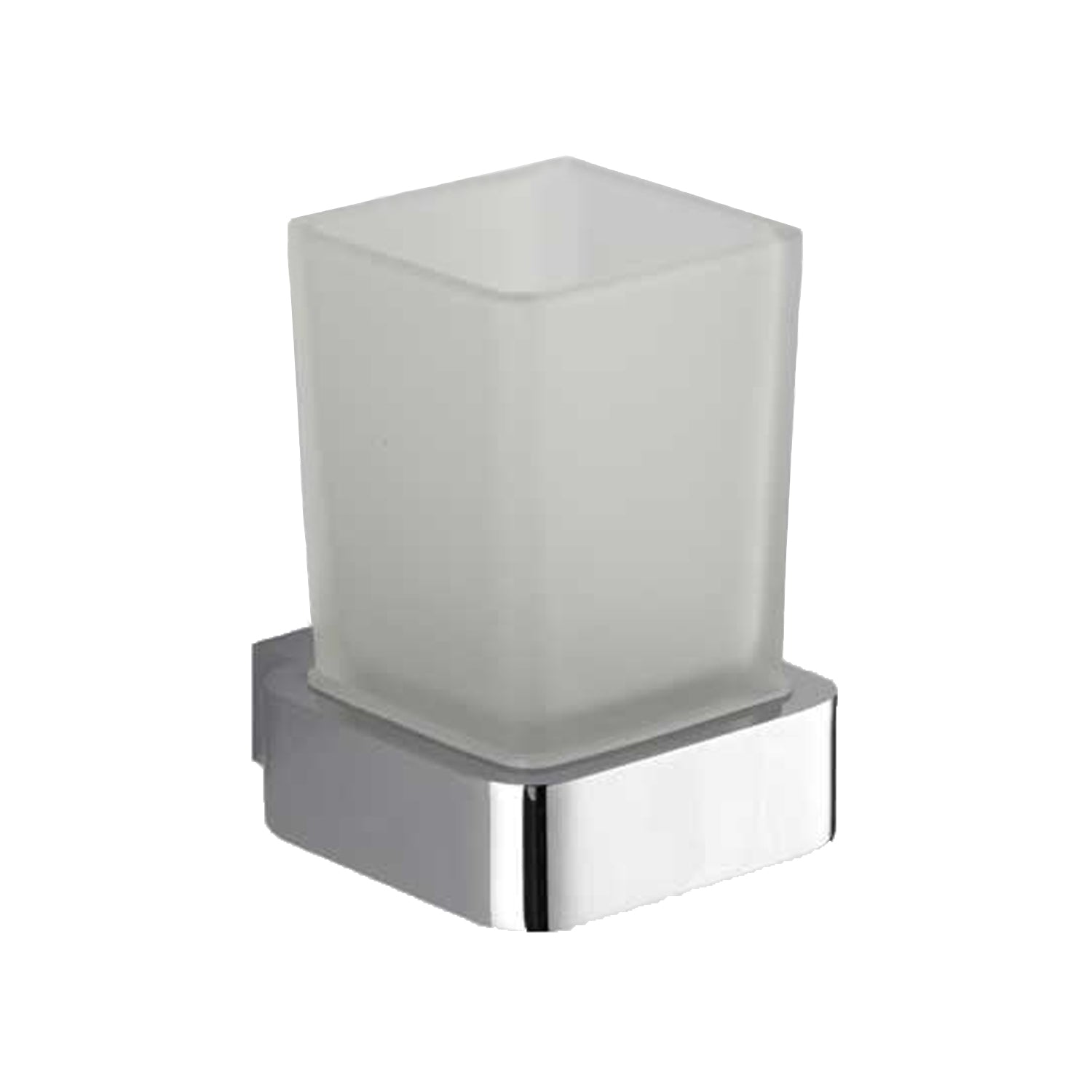 Portaspazzolini a muro in vetro serie Aurora con finitura Cromo by CeramicStore | Lo specialista del tuo bagno