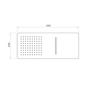 Soffione Berlino 55x23cm con 2 getti bianco by CeramicStore | Lo specialista del tuo bagno