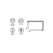 Porta doccia battente girevole cm 90 in cristallo anticalcare trasparente 6 mm e telaio in alluminio collezione Keplero by CeramicStore | Lo specialista del tuo bagno