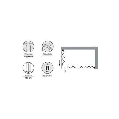 Porta doccia battente girevole cm 90 in cristallo anticalcare trasparente 6 mm e telaio in alluminio collezione Keplero by CeramicStore | Lo specialista del tuo bagno