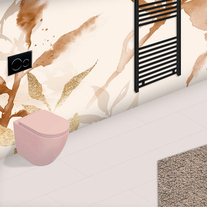 Sanitari Filomuro Rimless con copriwater Soft Close BathCore serie Infinity 53x36