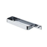 Portaoggetti rettangolare per doccia con appendini in Acciaio AISI 304 Gedy serie Il Giglio - Cromato by CeramicStore | Lo specialista del tuo bagno