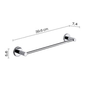 Porta asciugamani 35 cm in Acciaio Inox e Cromall Gedy serie Felce - Cromato by CeramicStore | Lo specialista del tuo bagno