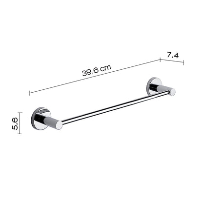 Porta asciugamani 35 cm in Acciaio Inox e Cromall Gedy serie Felce - Cromato by CeramicStore | Lo specialista del tuo bagno