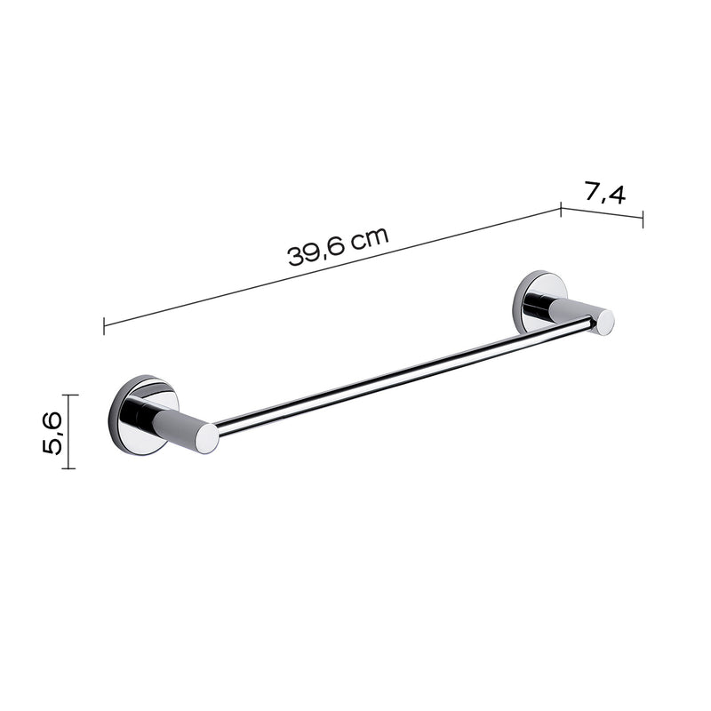 Porta asciugamani 35 cm in Acciaio Inox e Cromall Gedy serie Felce - Cromato by CeramicStore | Lo specialista del tuo bagno