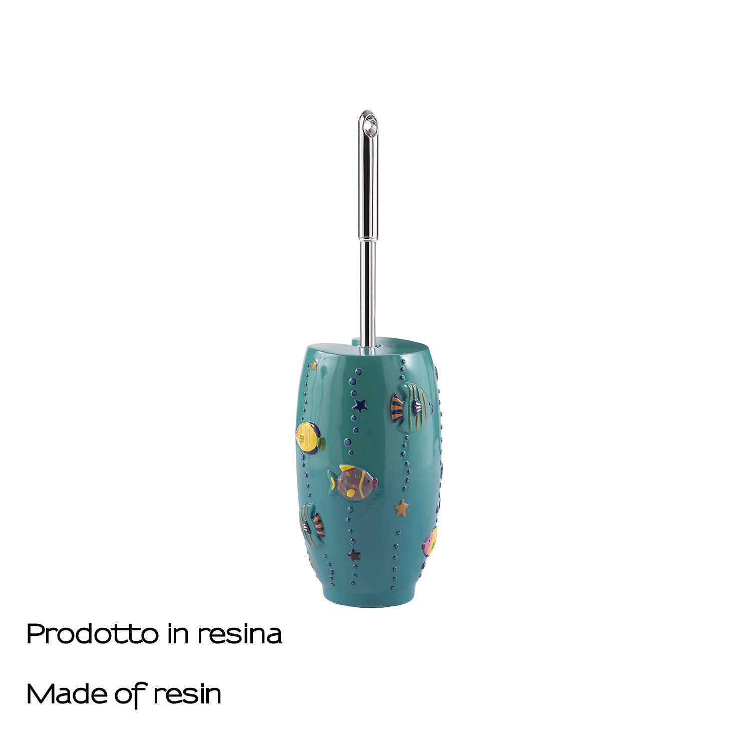 Scopino con ciuffo in setole Gedy serie Dori - Turchese by CeramicStore | Lo specialista del tuo bagno