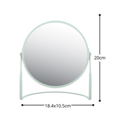 Specchio ingranditore da tavolo su base in acciaio modello Akira colore verde ghiaccio opaco by CeramicStore | Lo specialista del tuo bagno