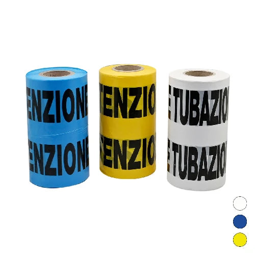 Nastro avvertitore giallo tubo gas 200 mt