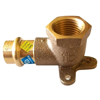 Gomito flangiato f x fil. rp acqua/gas diam. 18 x 1/2