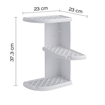 Portaoggetti doccia angolare modello Oscar di Gedy - Bianco by CeramicStore | Lo specialista del tuo bagno