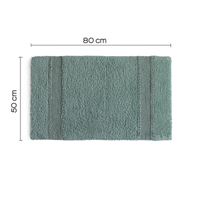 Tappeto in cotone con fondo antiscivolo Miss di Gedy - Verde by CeramicStore | Lo specialista del tuo bagno