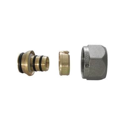 Adattatore per tubo multistrato nichelato 16 x 2.25 3/4 x 18