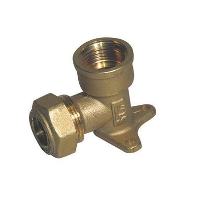 Gomito a 90 con flangia o-ring femmina tiemme gas 1/2 x 18