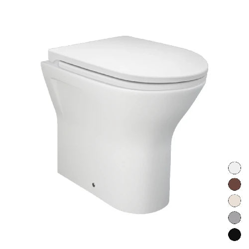 Vaso filo muro feeling rimless scarico uni nero opaco matt
