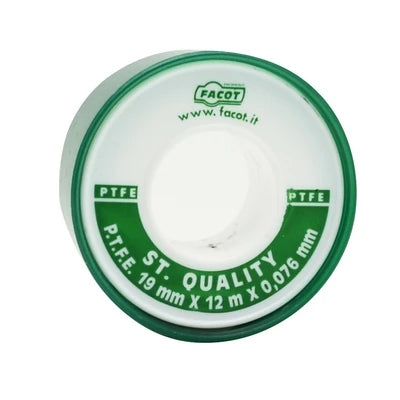 Nastro p.t.f.e teflon standard quality h 19 mm x 12 m