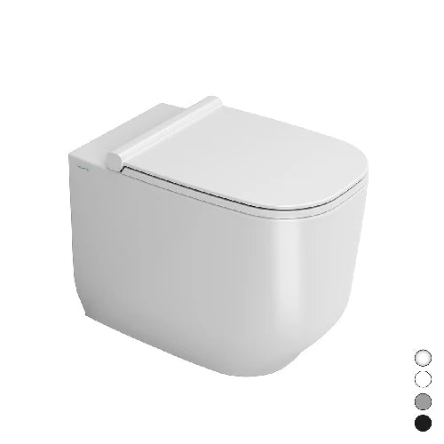 Vaso traslato filo muro btw alba rimless bianco opaco