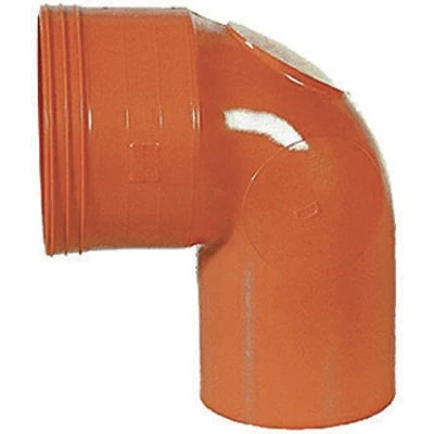 Curva wc in pvc arancio diam. 100