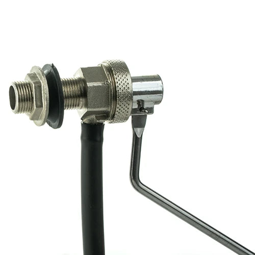 Rubinetto a galleggiante nichelato silenzioso tipo catis 3/8 285 mm