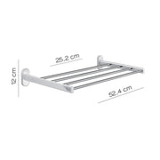 Mensola portasciugamani in Acciaio Inox Gedy serie Febo - Cromato by CeramicStore | Lo specialista del tuo bagno