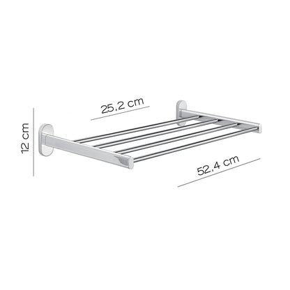 Mensola portasciugamani in Acciaio Inox Gedy serie Febo - Cromato by CeramicStore | Lo specialista del tuo bagno